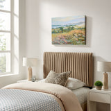 Mira Stain-Resistant Performance Velvet Twin Headboard in Taupe
