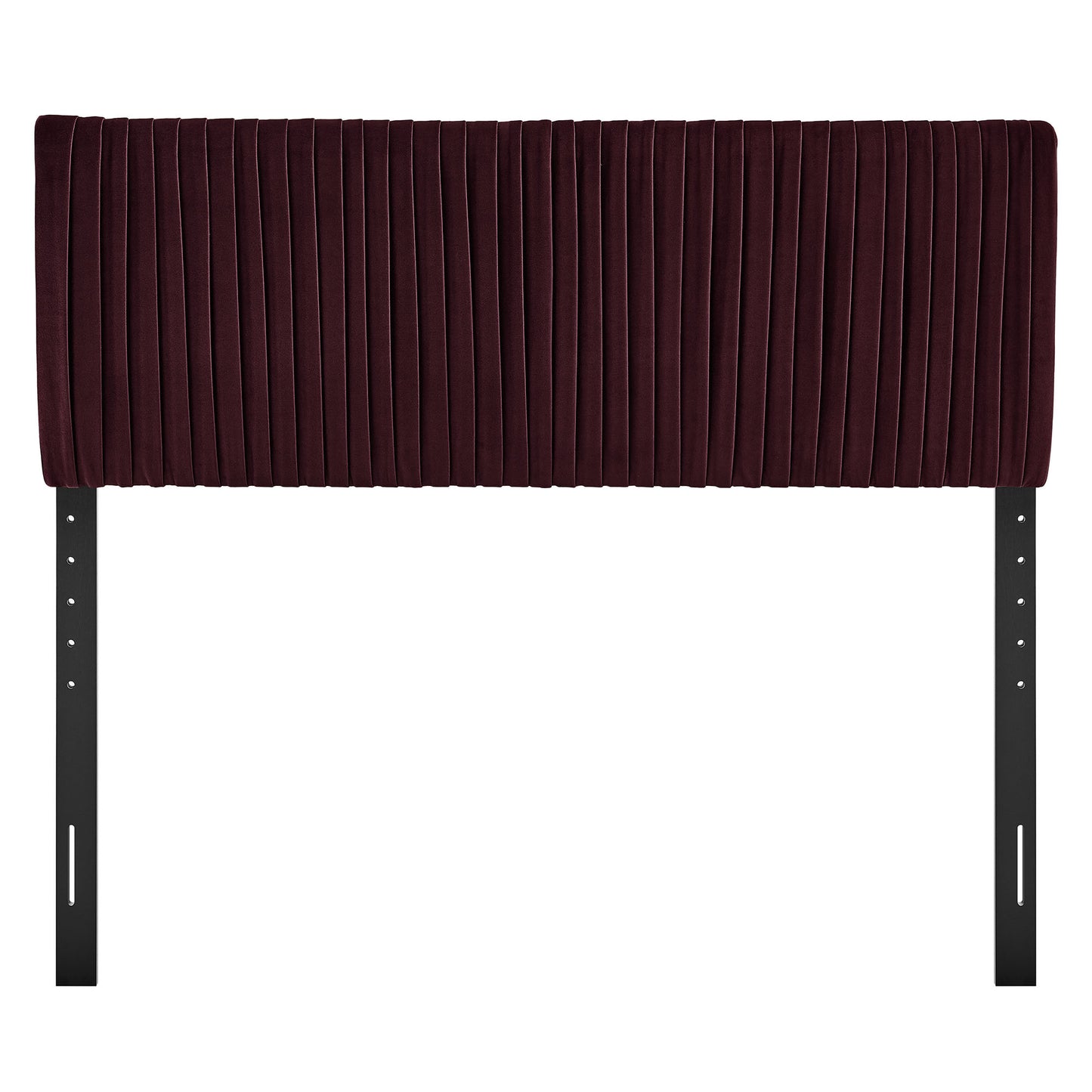 Mira Stain-Resistant Performance Velvet Full Headboard in Mulberry