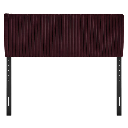 Eloise Stain-Resistant Performance Velvet Full Headboard in Mulberry
