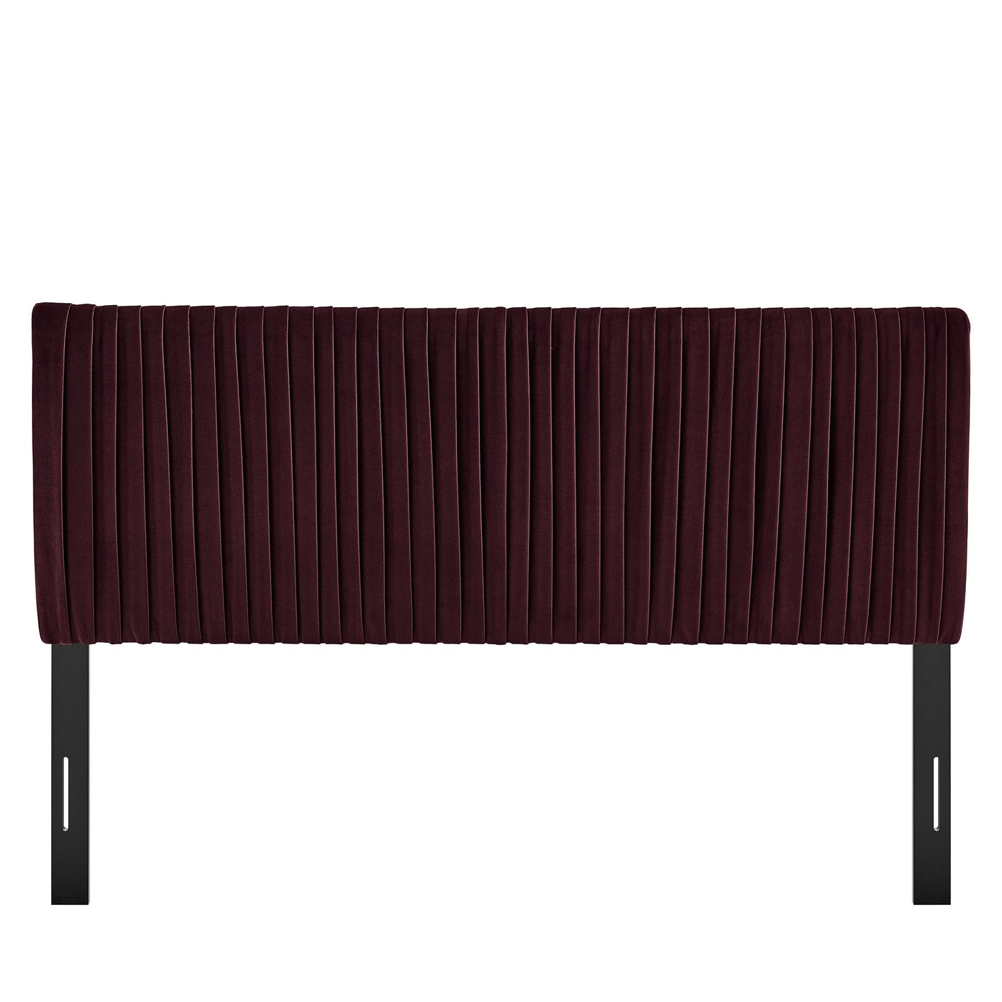 Mira Stain-Resistant Performance Velvet Full Headboard in Mulberry