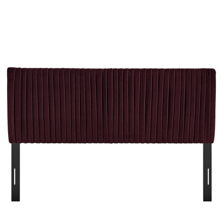 Eloise Stain-Resistant Performance Velvet Full Headboard in Mulberry