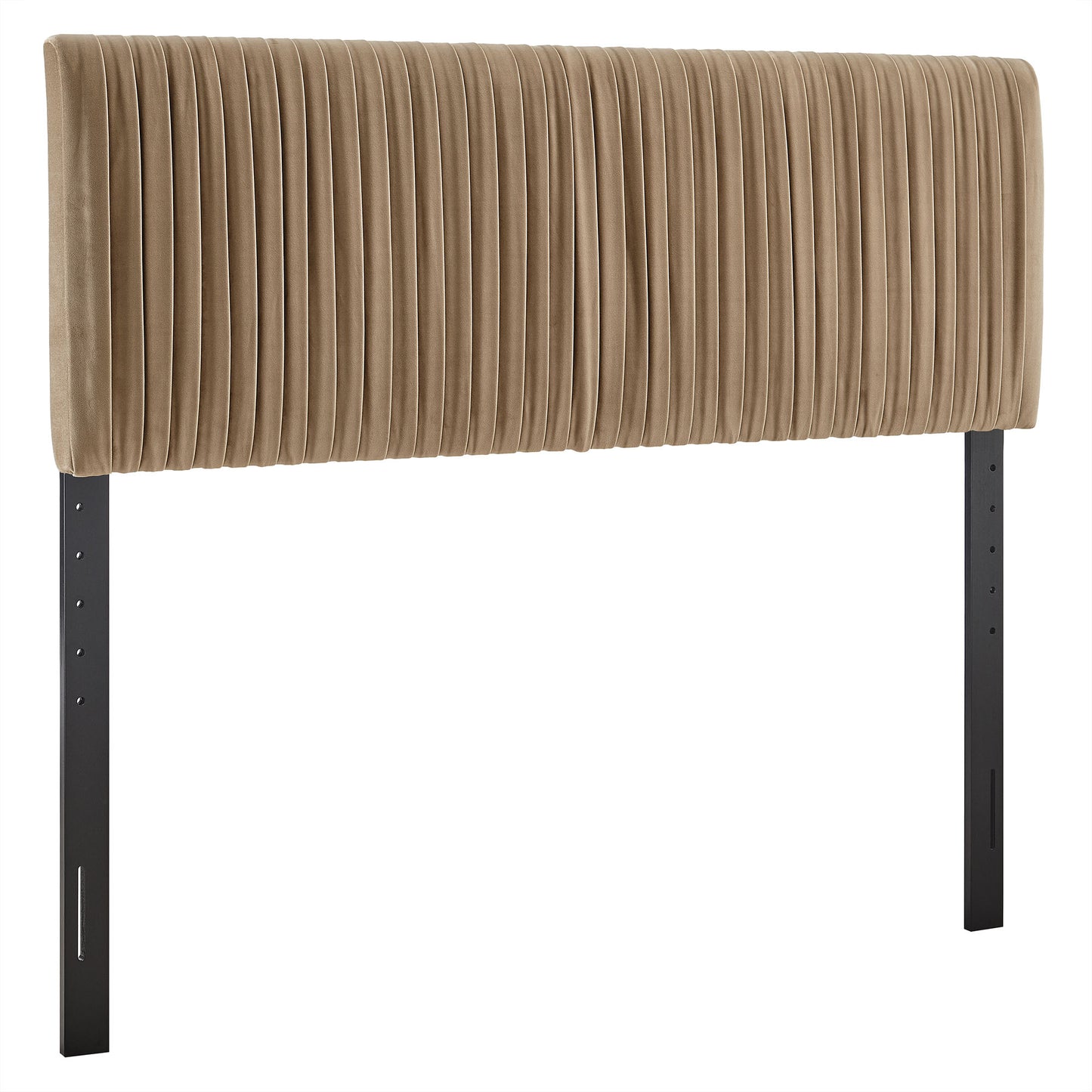 Mira Stain-Resistant Performance Velvet Full Headboard in Taupe