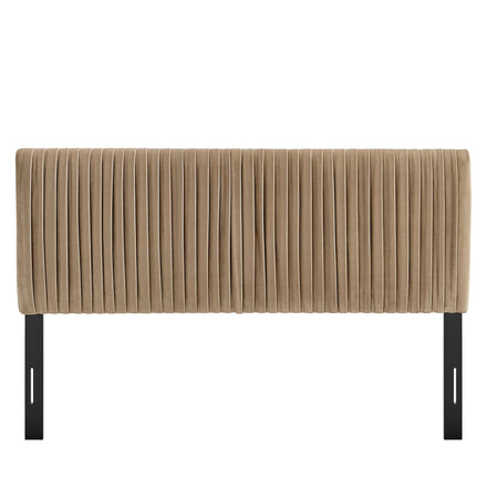 Eloise Stain-Resistant Performance Velvet Full Headboard in Taupe