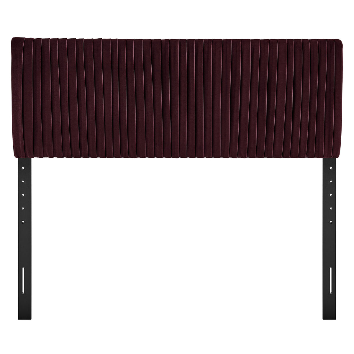 Mira Stain-Resistant Performance Velvet Queen Headboard in Mulberry