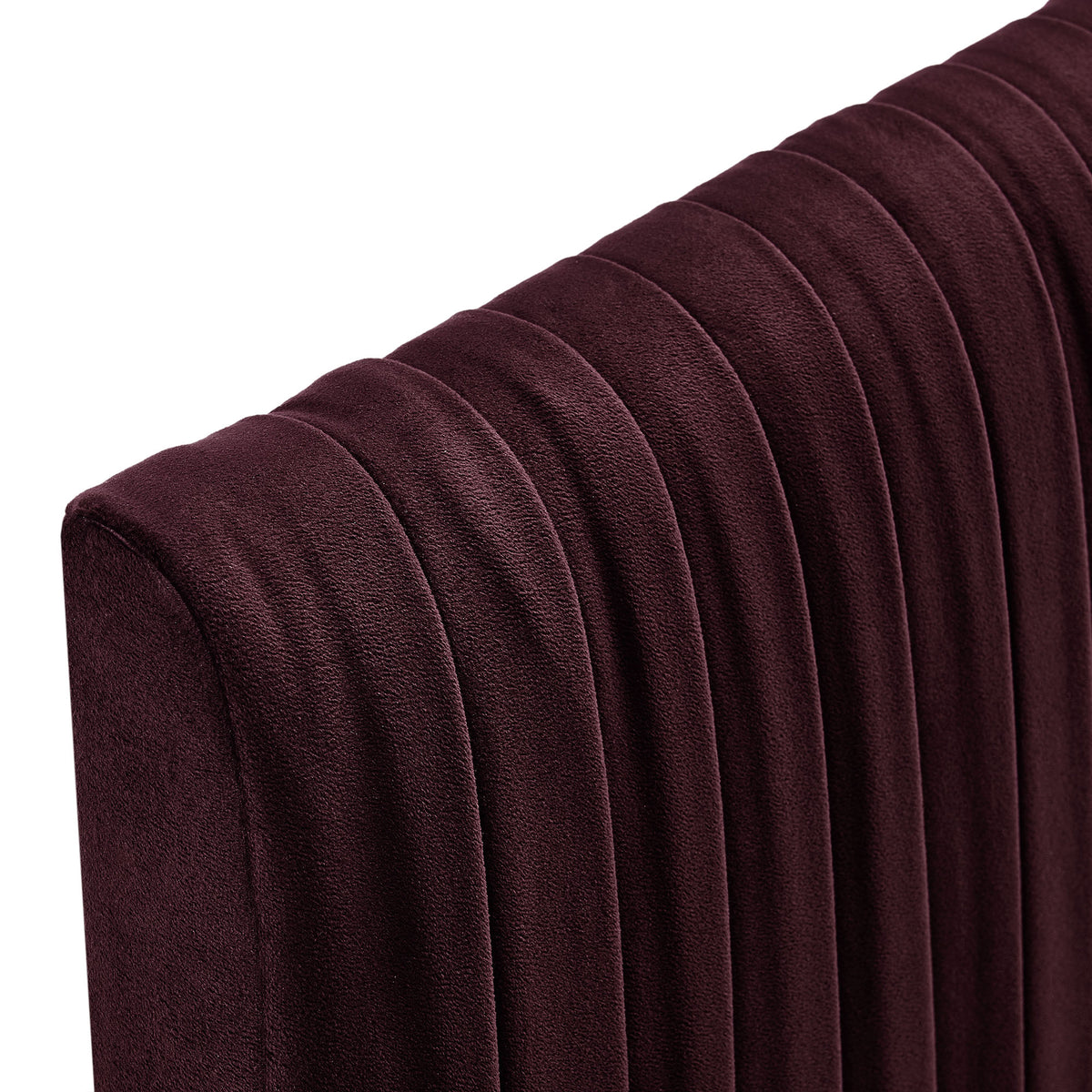 Mira Stain-Resistant Performance Velvet Queen Headboard in Mulberry
