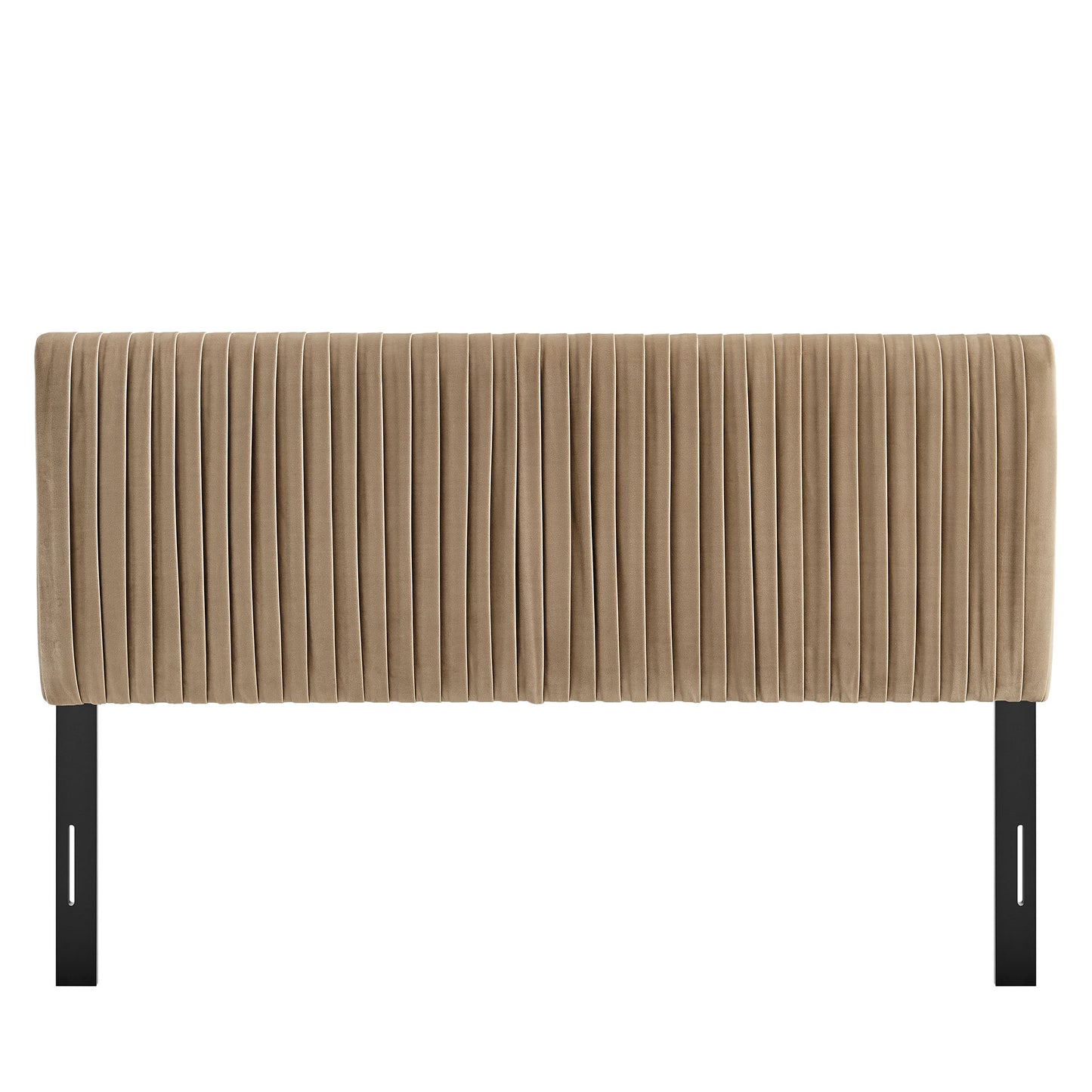 Mira Stain-Resistant Performance Velvet King Headboard in Taupe
