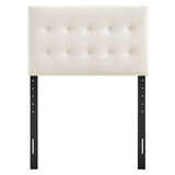 Vale Stain-Resistant Performance Velvet Twin Size Headboard in Alabaster