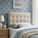 Vale Stain-Resistant Performance Velvet Twin Size Headboard in Alabaster