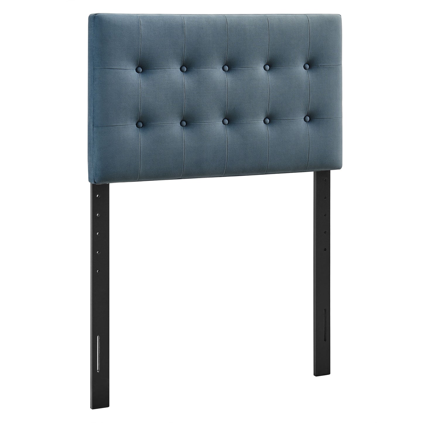 Vale Stain-Resistant Performance Velvet Twin Size Headboard in Cadet Blue