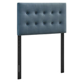 Vale Stain-Resistant Performance Velvet Twin Size Headboard in Cadet Blue