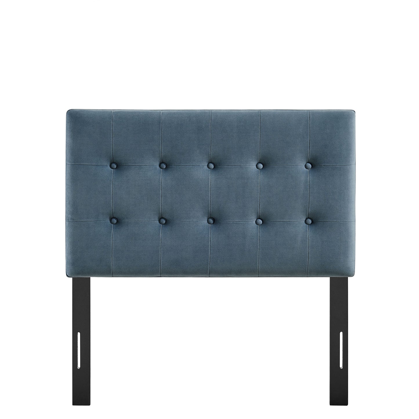 Vale Stain-Resistant Performance Velvet Twin Size Headboard in Cadet Blue