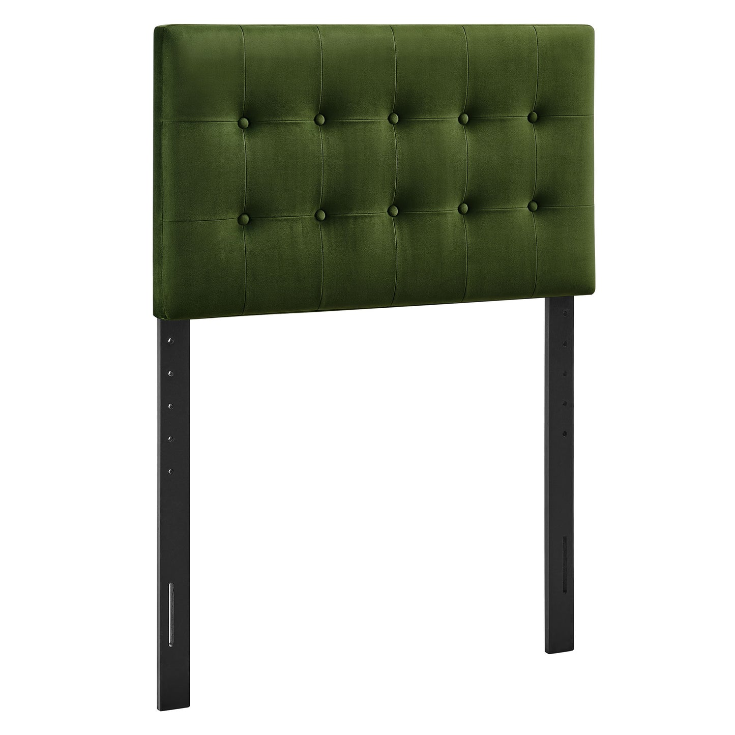 Vale Stain-Resistant Performance Velvet Twin Size Headboard in Moss Green