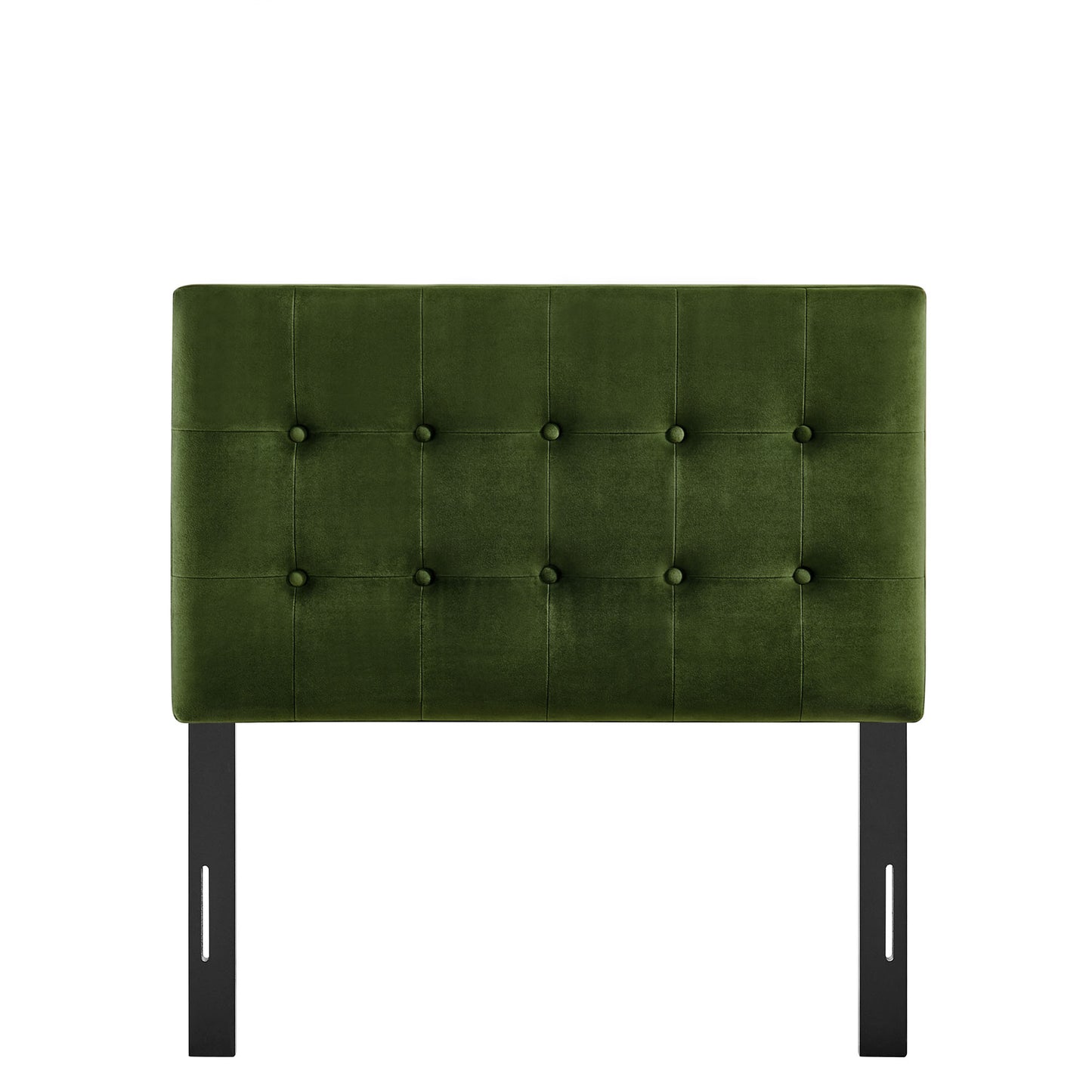 Vale Stain-Resistant Performance Velvet Twin Size Headboard in Moss Green