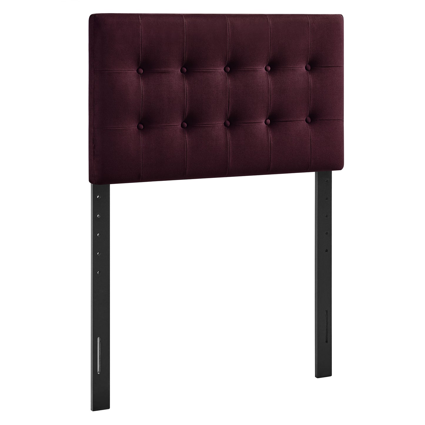 Vale Stain-Resistant Performance Velvet Twin Size Headboard in Mulberry