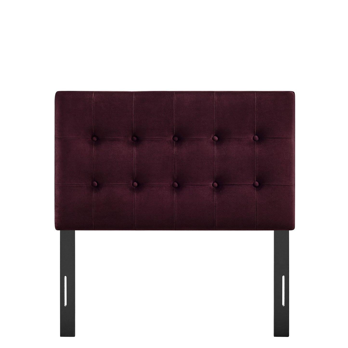Vale Stain-Resistant Performance Velvet Twin Size Headboard in Mulberry