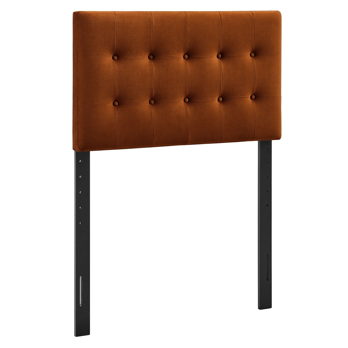 Vale Stain-Resistant Performance Velvet Twin Size Headboard in Rust