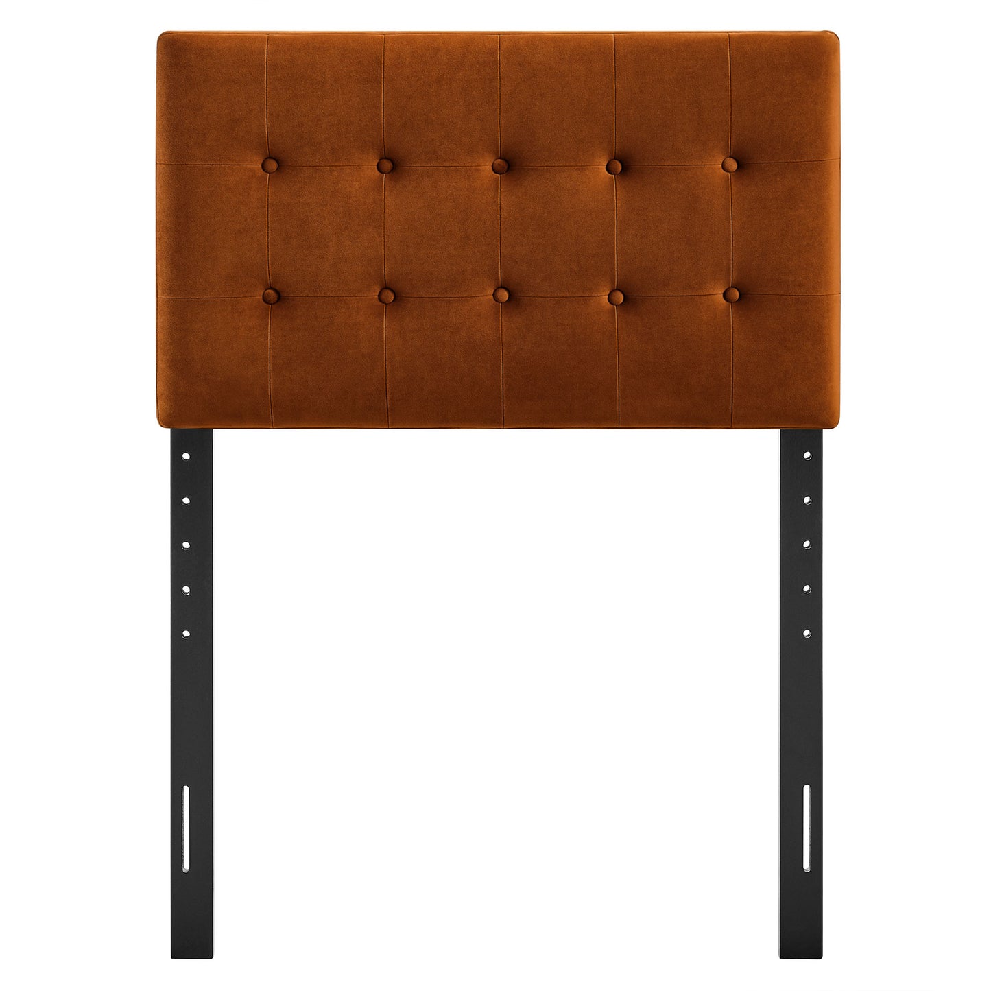 Vale Stain-Resistant Performance Velvet Twin Size Headboard in Rust