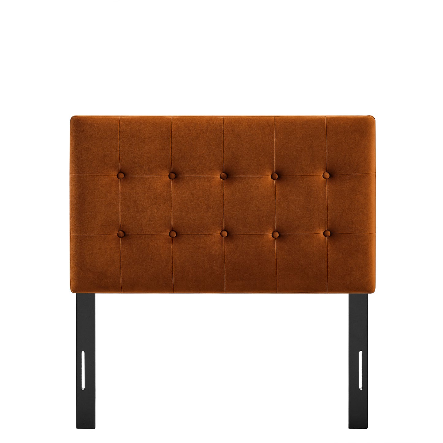Vale Stain-Resistant Performance Velvet Twin Size Headboard in Rust
