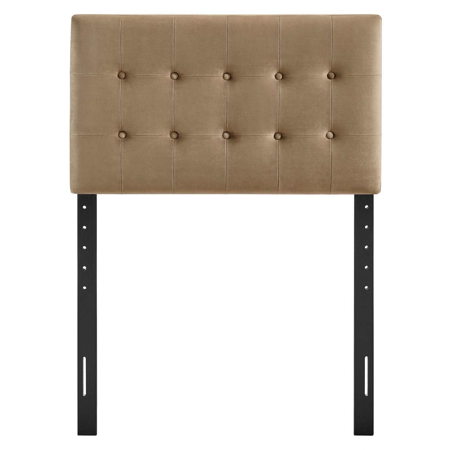 Vale Stain-Resistant Performance Velvet Twin Size Headboard in Taupe