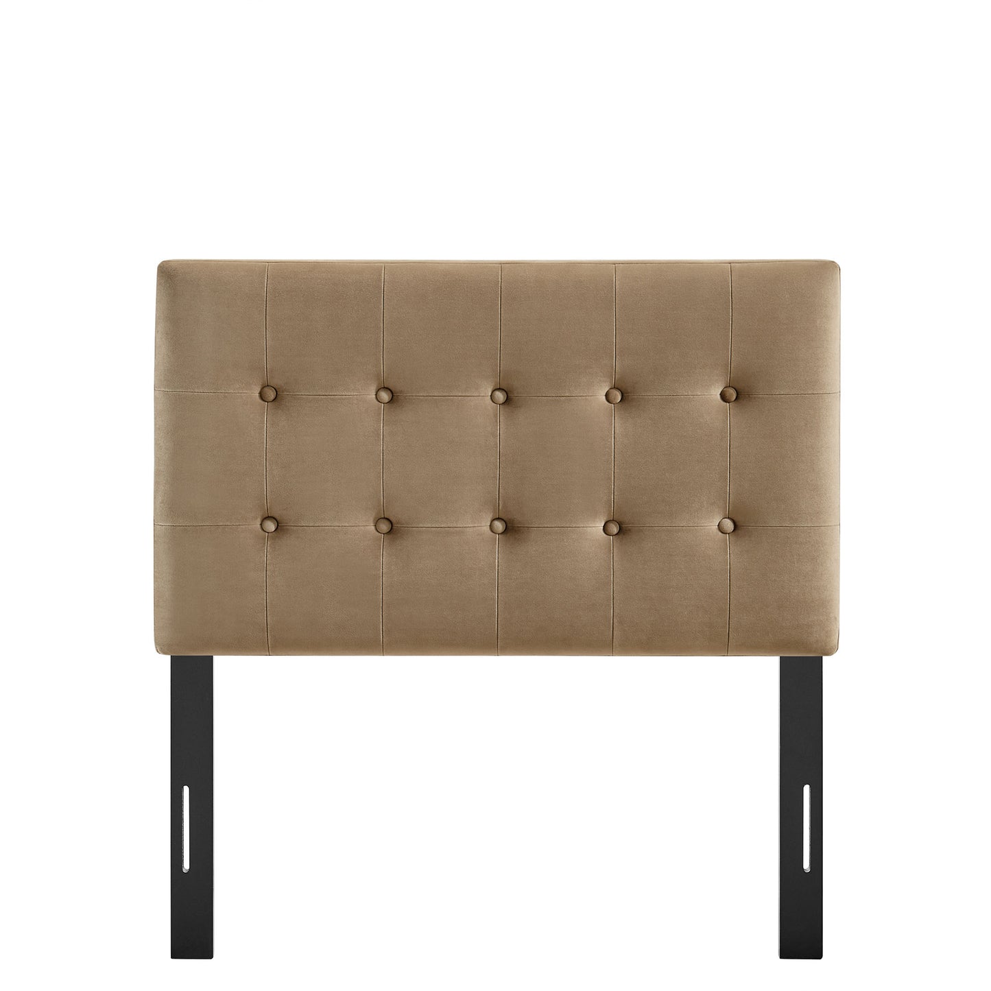 Vale Stain-Resistant Performance Velvet Twin Size Headboard in Taupe