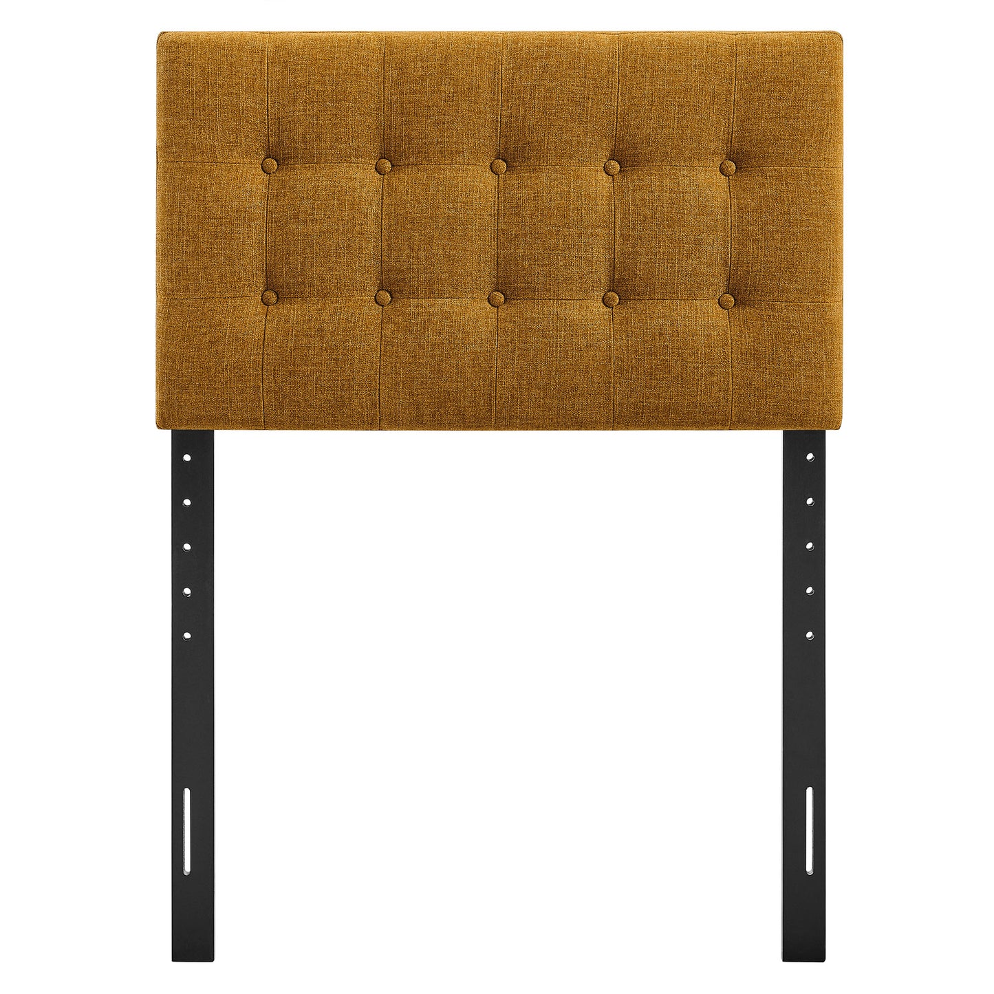 Vale Fabric Upholstered Twin Size Headboard in Copper