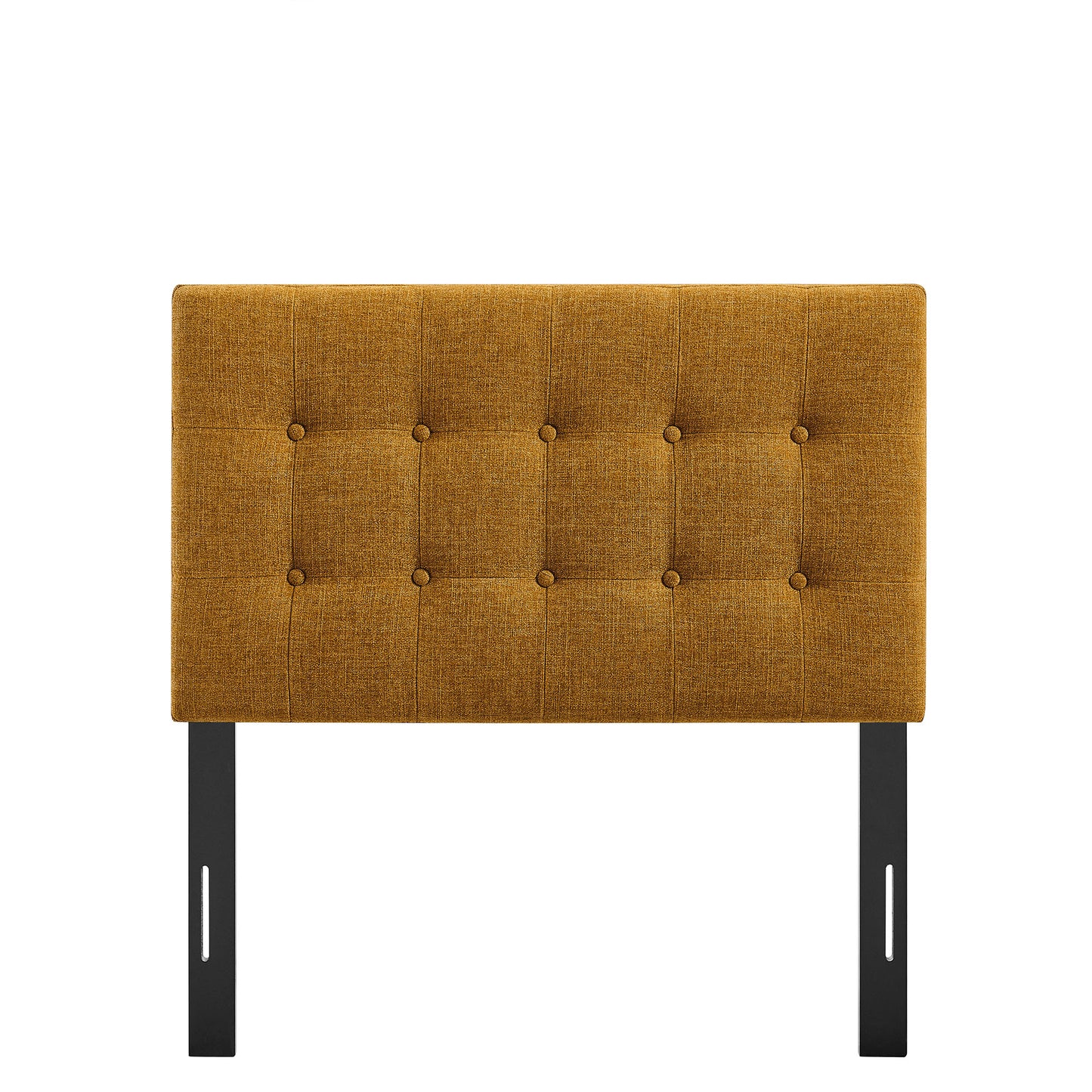 Vale Fabric Upholstered Twin Size Headboard in Copper
