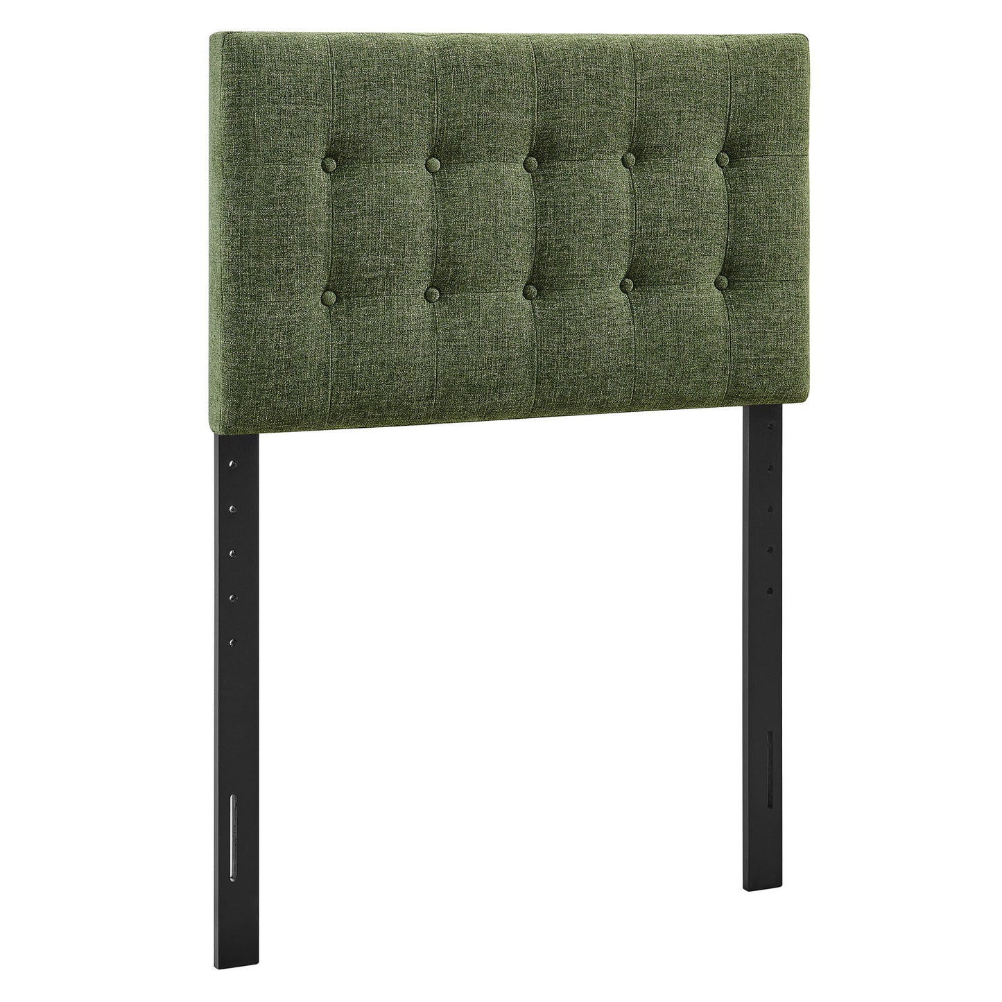 Vale Fabric Upholstered Twin Size Headboard in Foliage