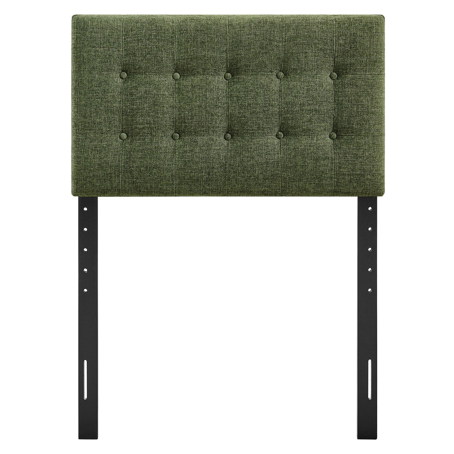 Vale Fabric Upholstered Twin Size Headboard in Foliage