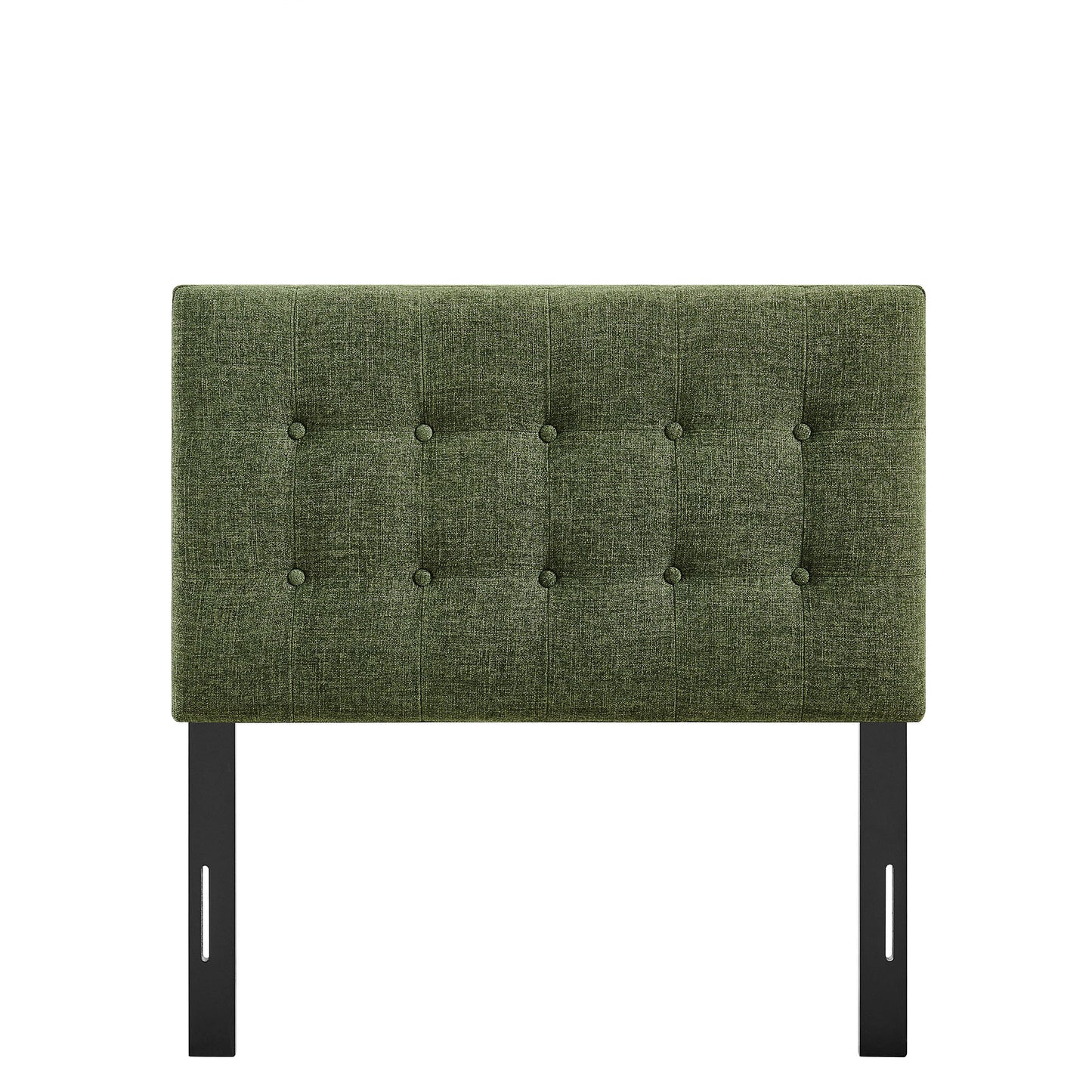 Vale Fabric Upholstered Twin Size Headboard in Foliage