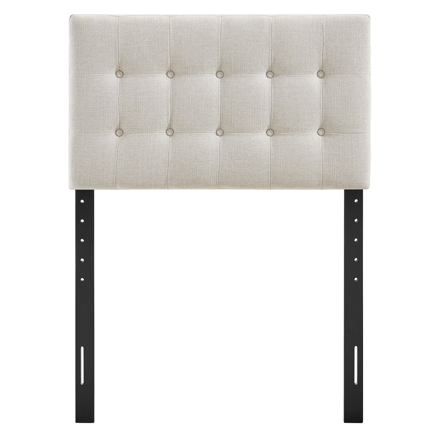Vale Fabric Upholstered Twin Size Headboard in Linen
