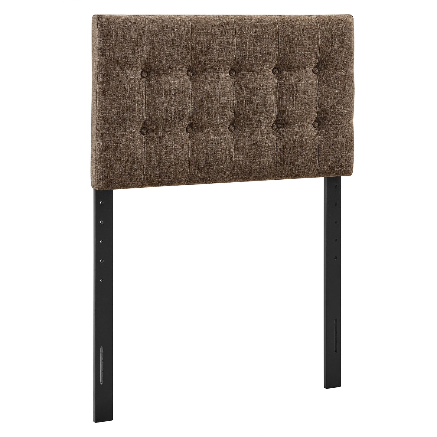 Vale Fabric Upholstered Twin Size Headboard in Mocha