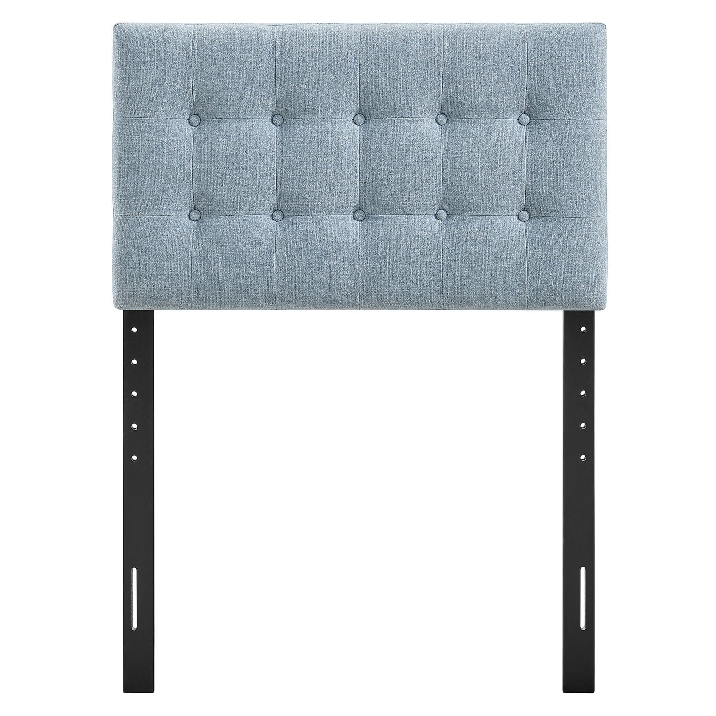 Vale Fabric Upholstered Twin Size Headboard in Sky Blue