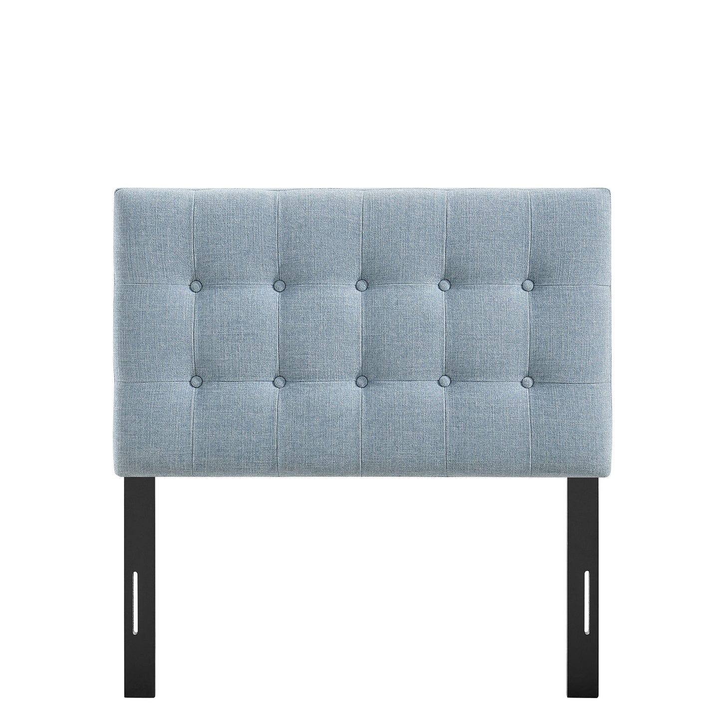 Vale Fabric Upholstered Twin Size Headboard in Sky Blue