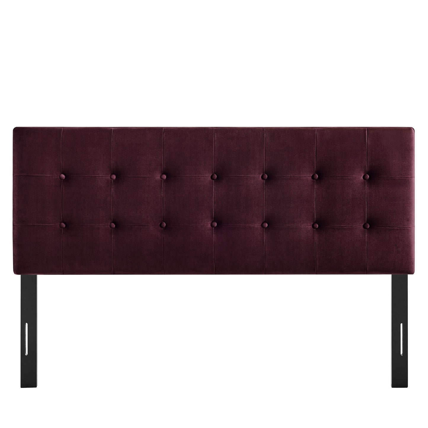 Vale Stain-Resistant Performance Velvet Full Size Headboard in Mulberry