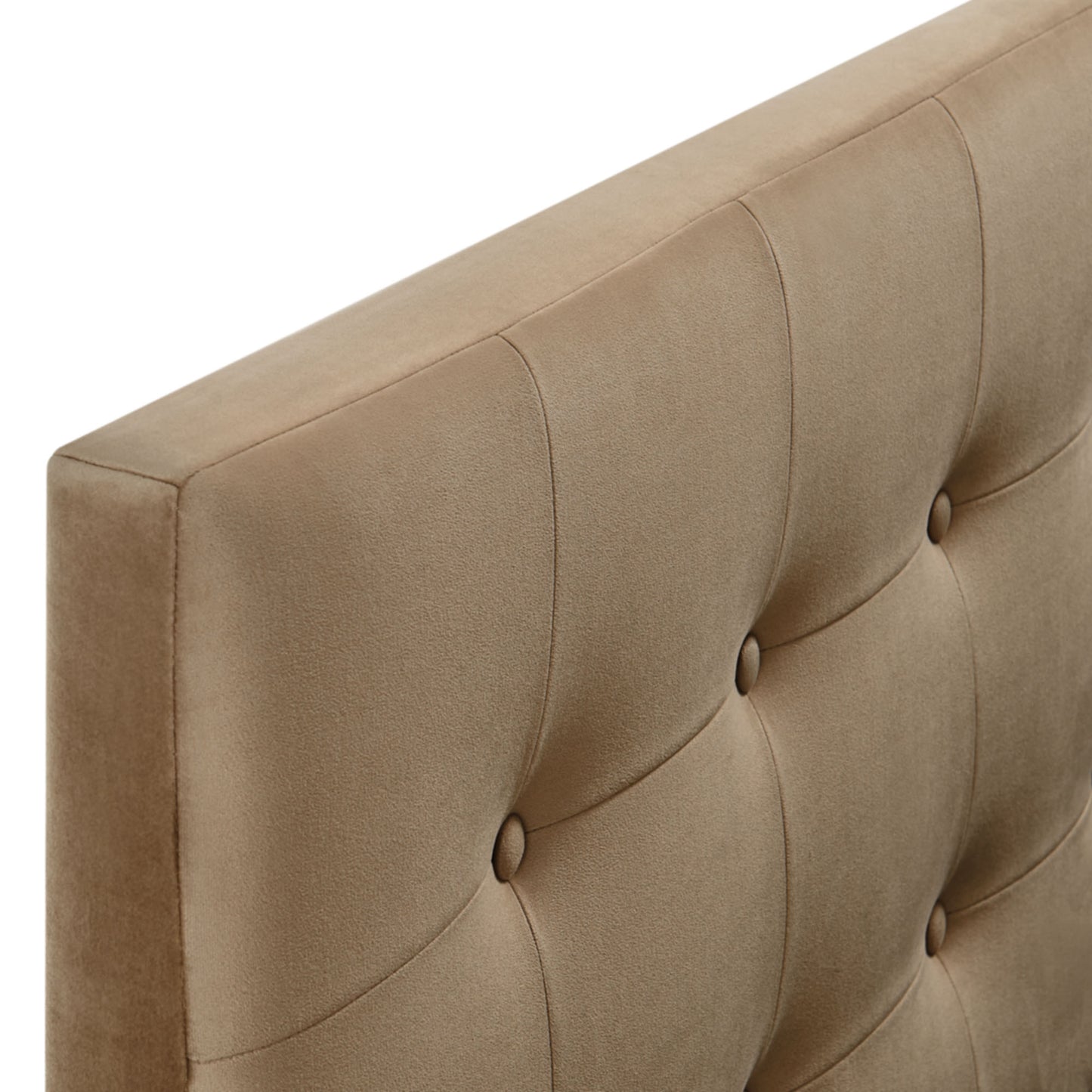 Vale Stain-Resistant Performance Velvet Full Size Headboard in Taupe