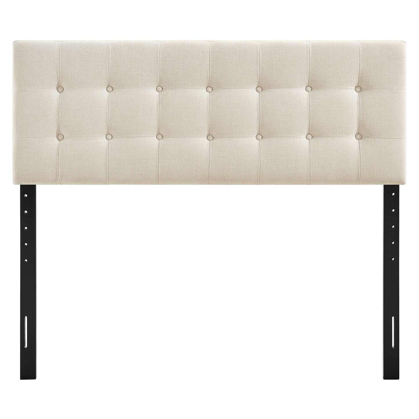 Vale Fabric Upholstered Full Size Headboard in Ecru