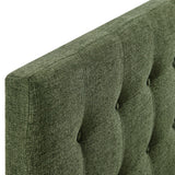 Vale Fabric Upholstered Full Size Headboard in Foliage