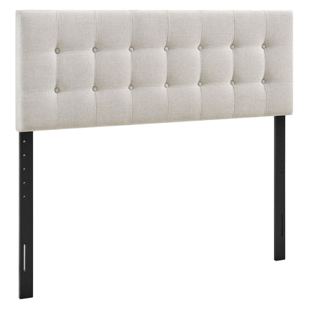 Emily Fabric Upholstered Full Size Headboard in Linen