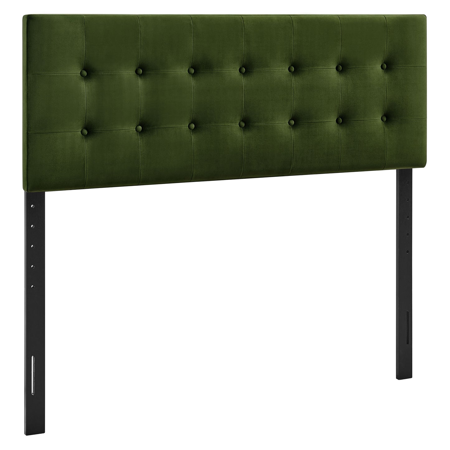 Vale Stain-Resistant Performance Velvet Queen Size Headboard in Moss Green