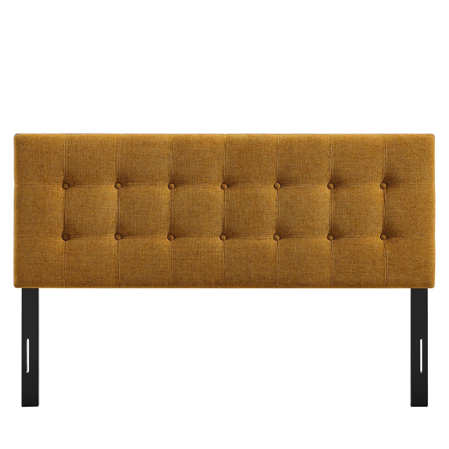 Vale Fabric Upholstered Queen Size Headboard in Copper