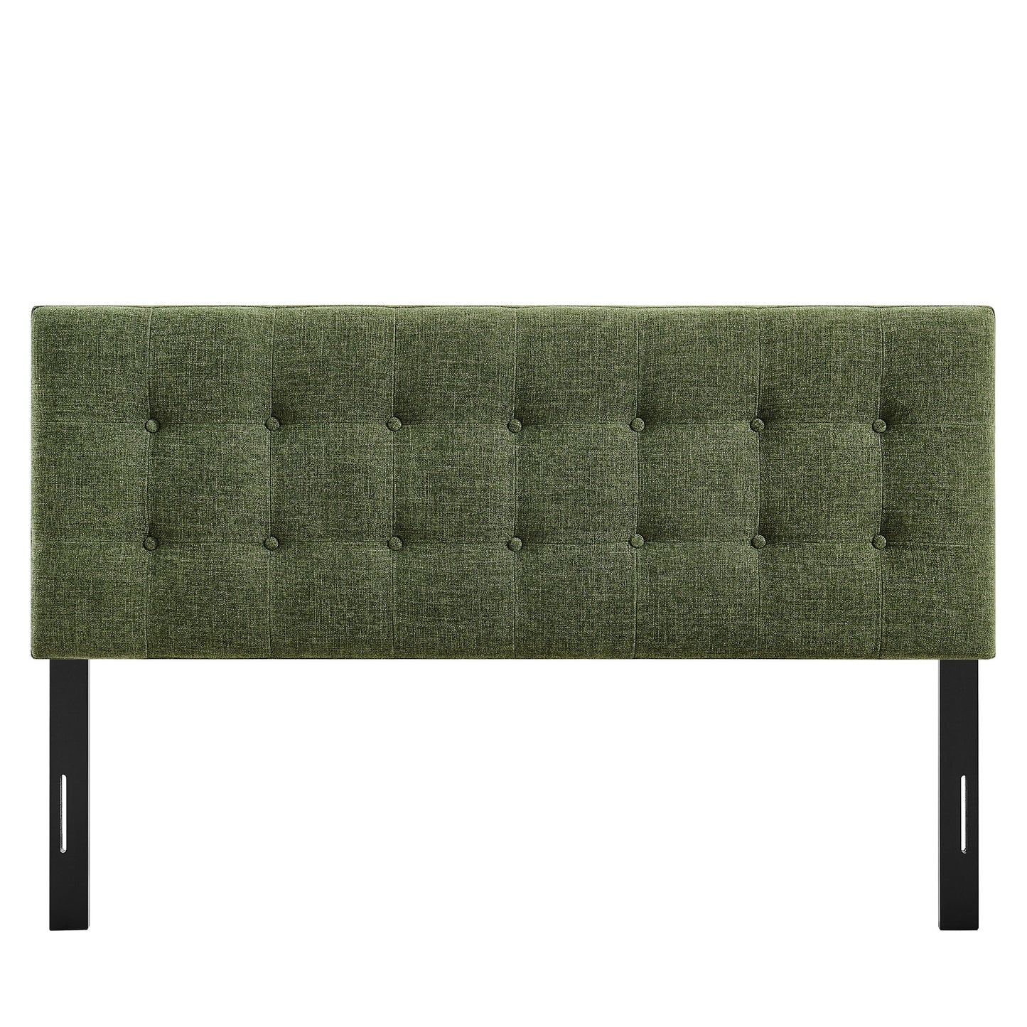 Vale Fabric Upholstered Queen Size Headboard in Foliage