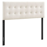 Vale Stain-Resistant Performance Velvet King Size Headboard in Alabaster