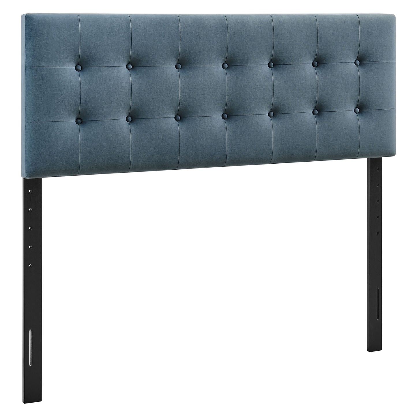 Vale Stain-Resistant Performance Velvet King Size Headboard in Cadet Blue