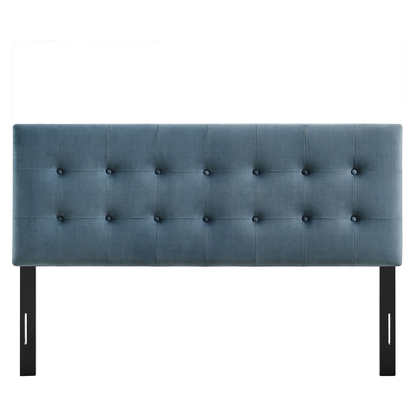 Vale Stain-Resistant Performance Velvet King Size Headboard in Cadet Blue