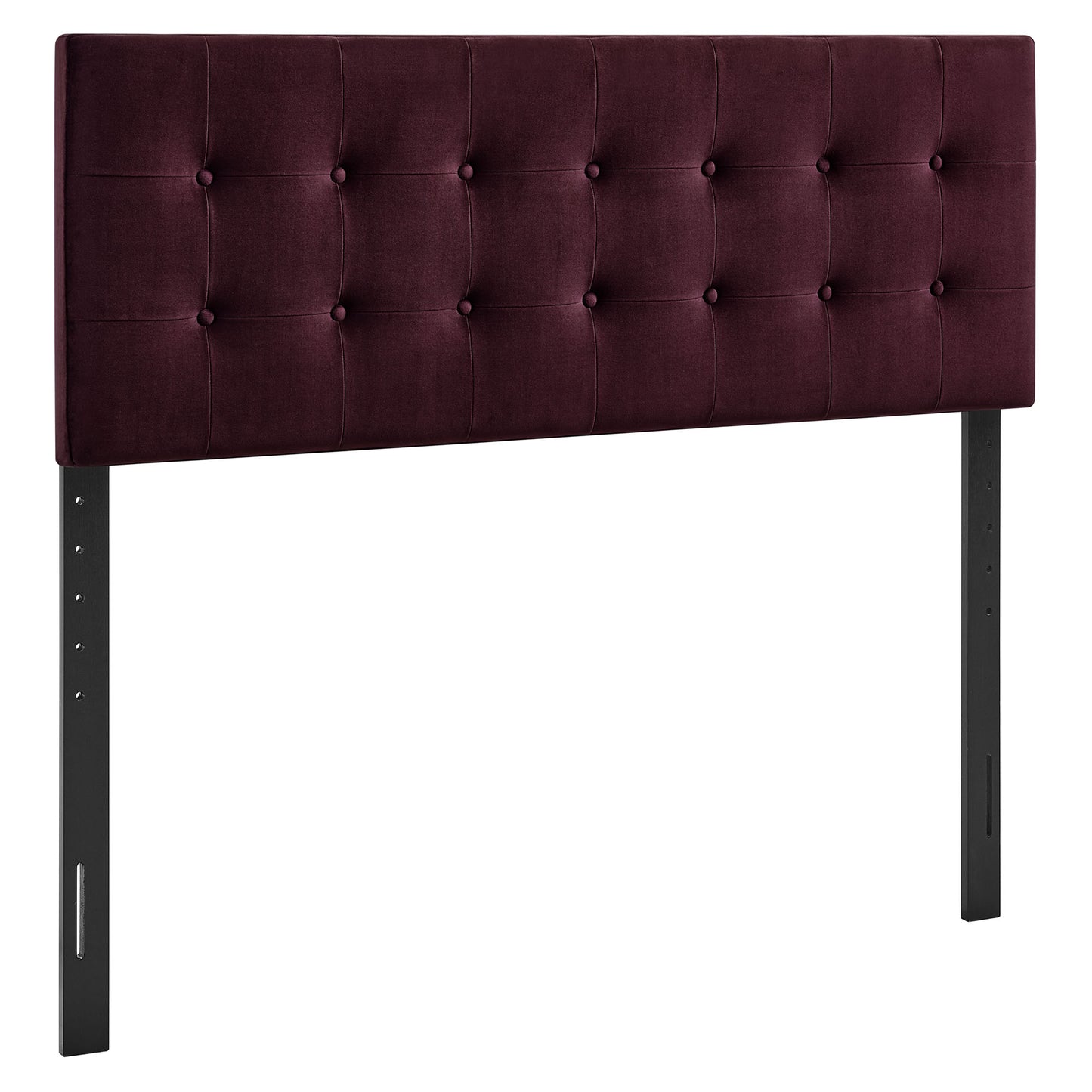 Vale Stain-Resistant Performance Velvet King Size Headboard in Mulberry