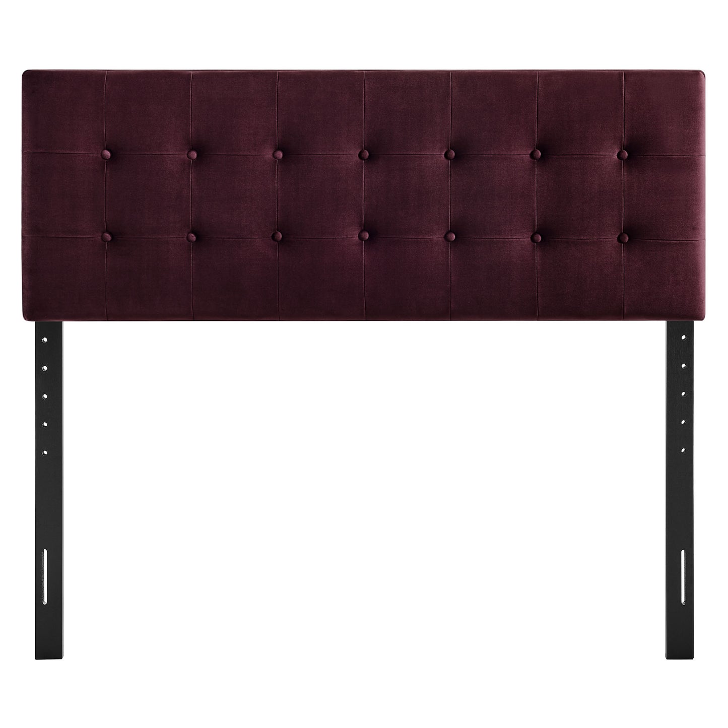 Vale Stain-Resistant Performance Velvet King Size Headboard in Mulberry