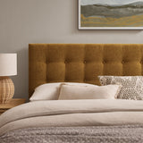Vale Fabric Upholstered King Size Headboard in Copper