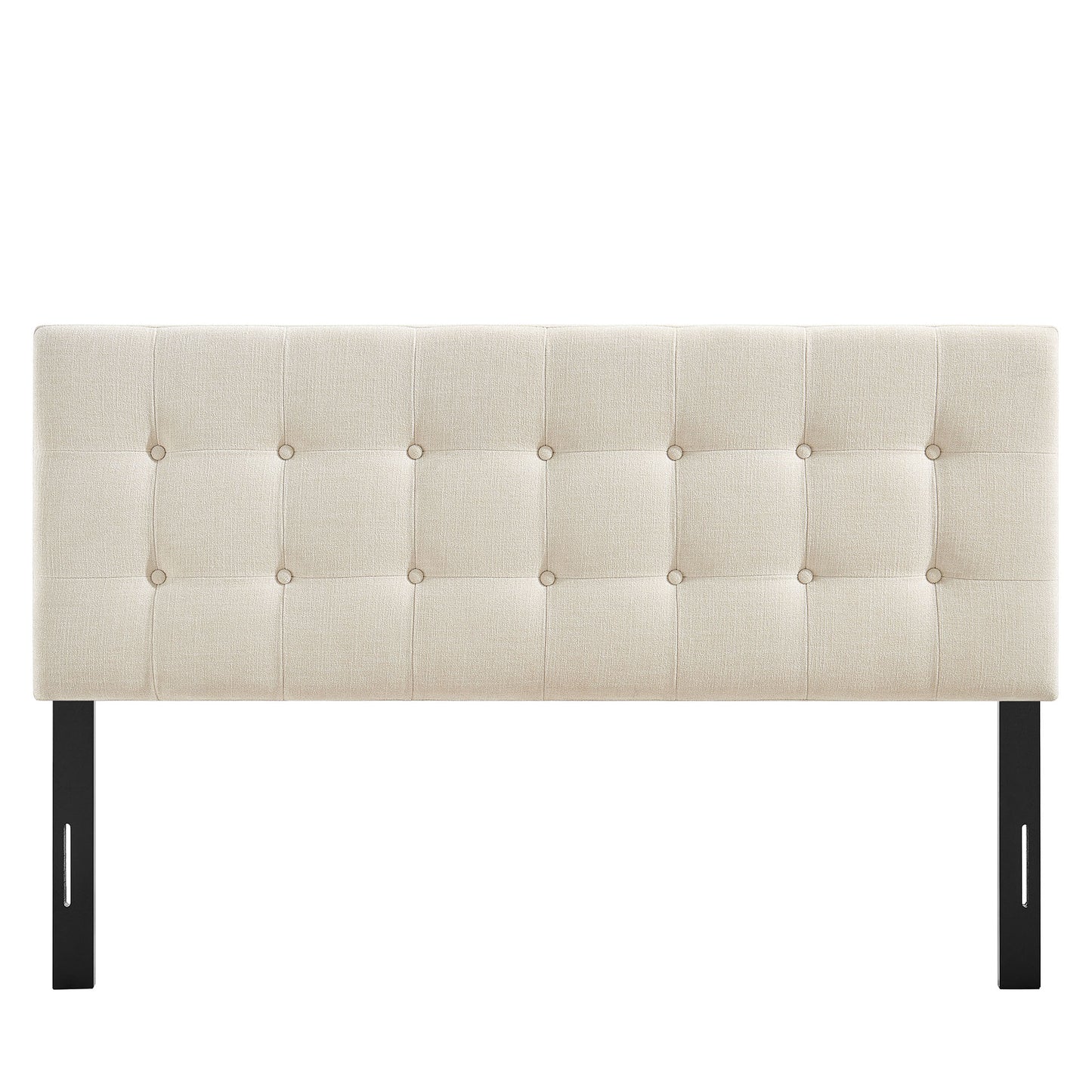 Vale Fabric Upholstered King Size Headboard in Ecru