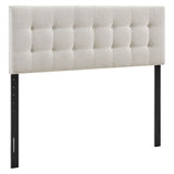 Vale Fabric Upholstered King Size Headboard in Linen