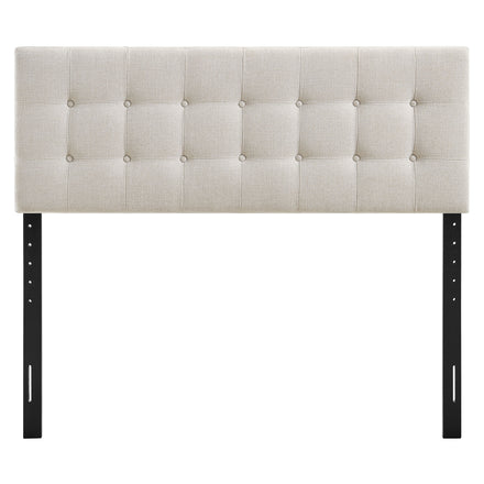 Emily Fabric Upholstered King Size Headboard in Linen